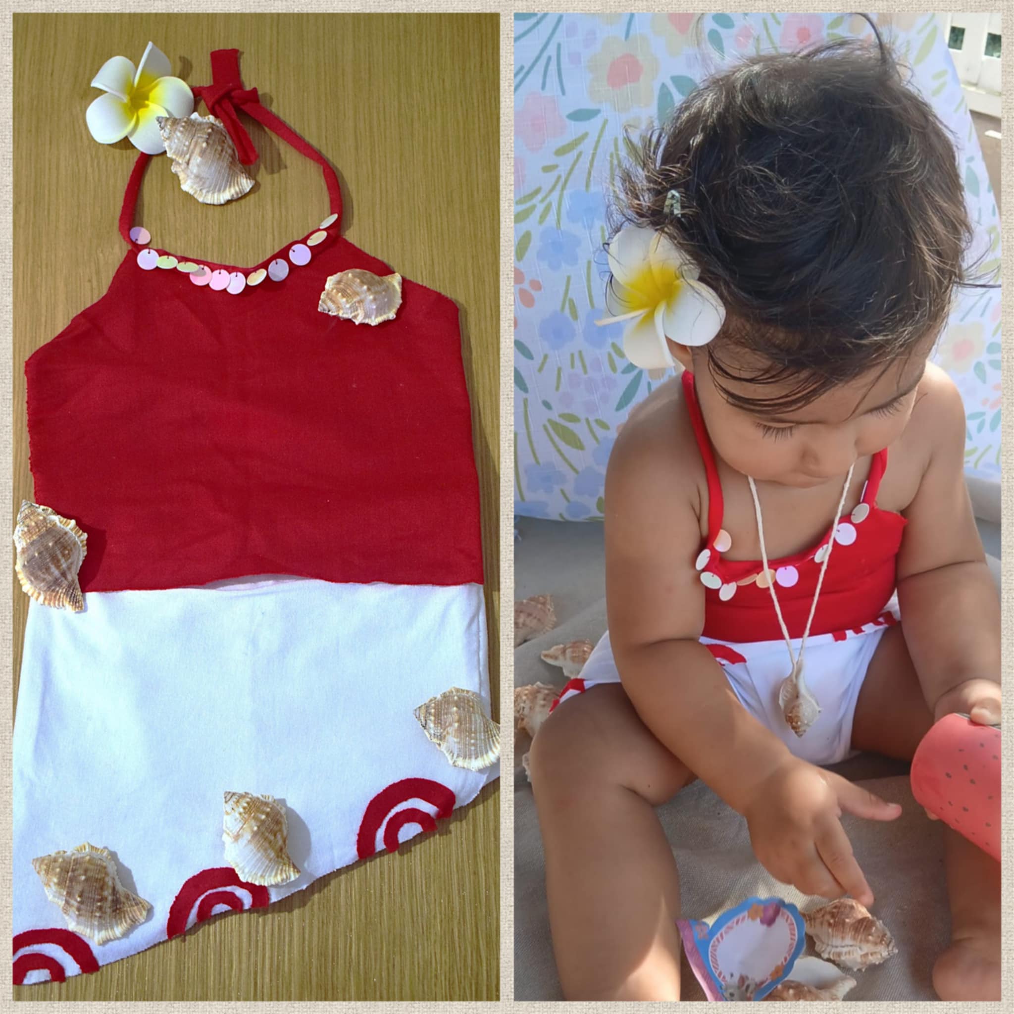DIY Moana Costume for Livia’s First Birthday 🌺🎂